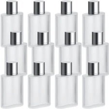 12 Pcs 100ml / 3.4 Ounces Frosted Glass Bottle Perfume Atomizer Refillable Sp...