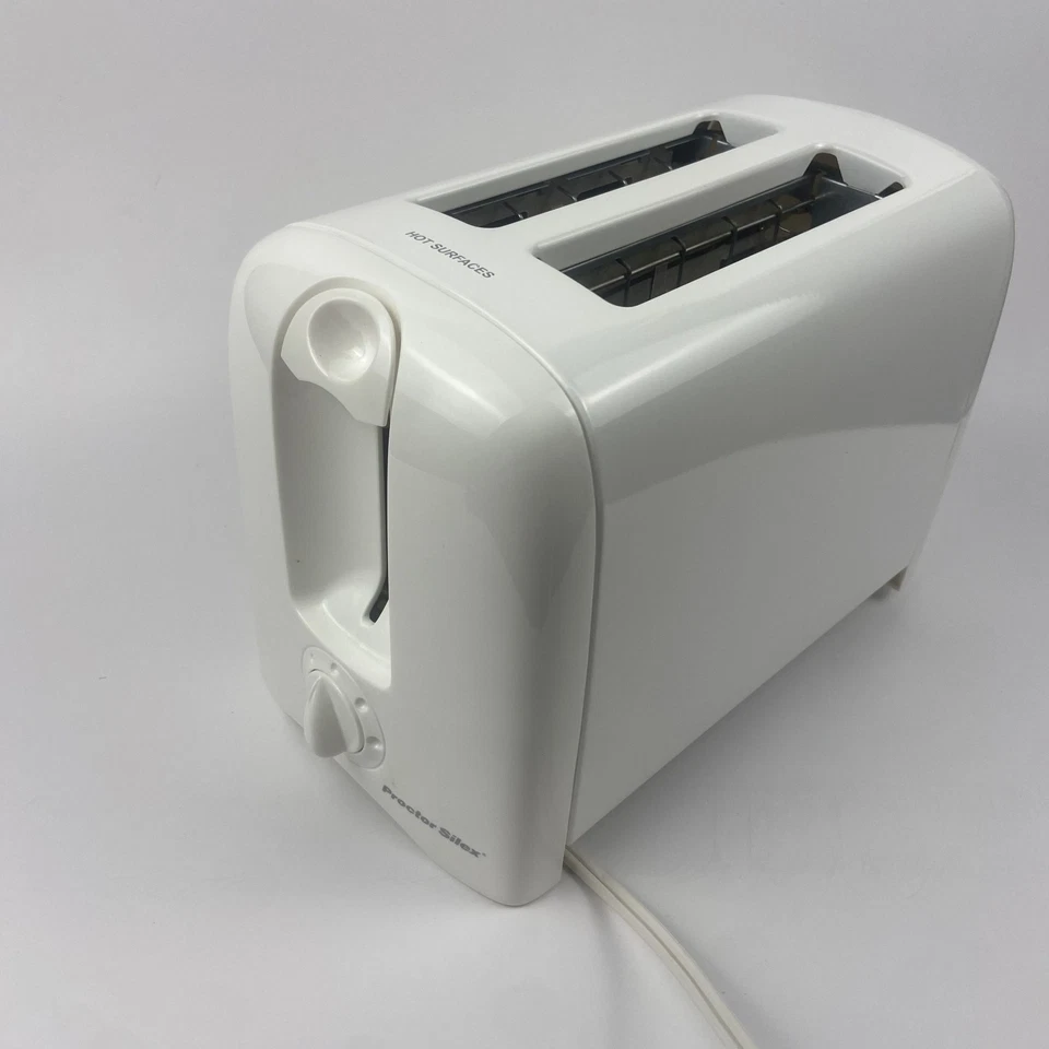 Proctor Silex Cool-Wall Toaster Model 22605 White – New in Box Auto Shutoff - Image 2 of 4