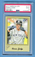 2017 Topps Gallery Canvas Aaron Judge Yankees #117 Rookie PSA 9 #41802860