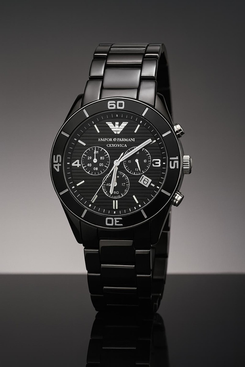 EMPORIO ARMANI CERAMICA 腕時計 AR1421 Emporio Armani Watch AR1421 Ceramic Men's Chronograph Watch