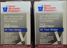 True Matrix Glucose Blood Test Strips (2 Pack, 100 ct) Exp. 1/27 - Free Ship!