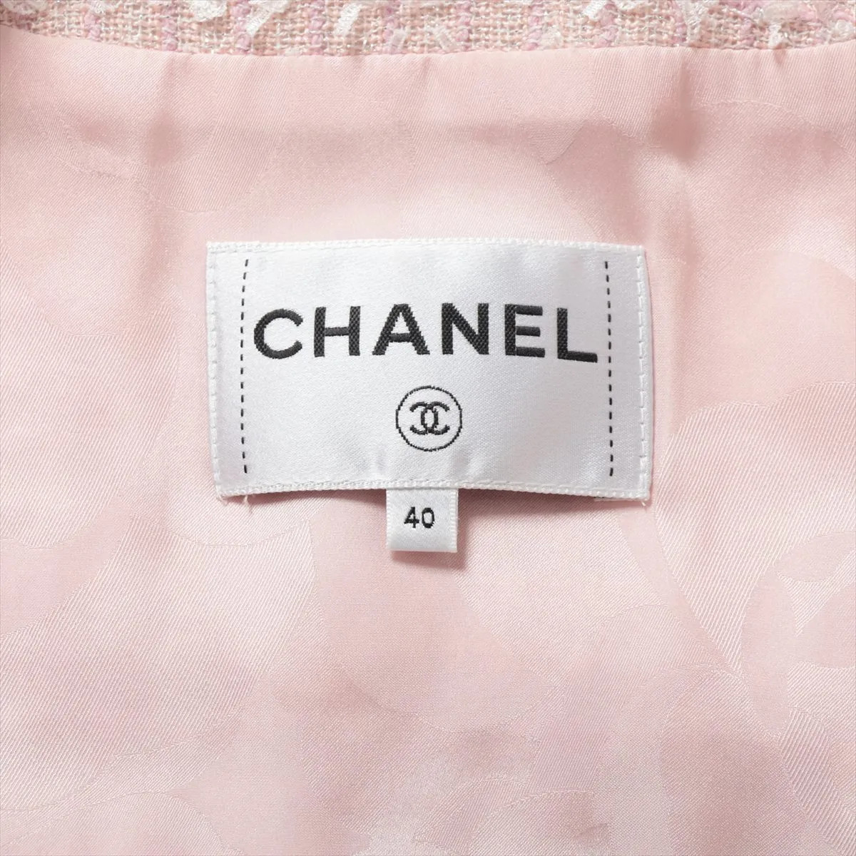 Chanel Coco Button P76 Cotton x acrylic Jacket 40 Ladies