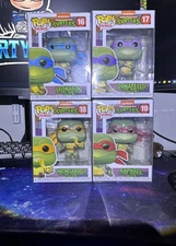 Funko POP! TMNT - Raphael, Leonardo, Donatello, & Michelangelo POP Set#16-19