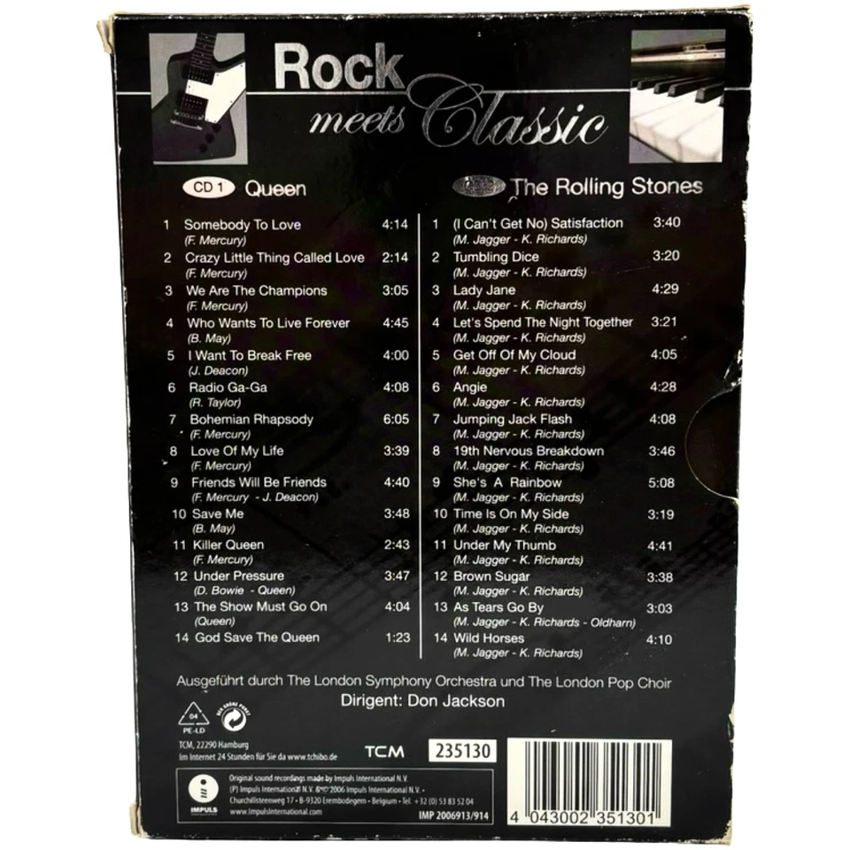 Rock meets Classic 2-CD Box – Queen & Rolling Stones – Jewel Cases gereinigt - Bild 3 von 3