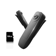 1080P Body Camera with 64GB Memory Card, Night Vision Camcorder 4-6 HR Batter...