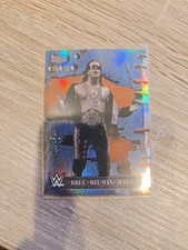 2025 Topps Chrome WWE X Cactus Jack - Bret Hart, Bret Hart #62 Blue Refractor...