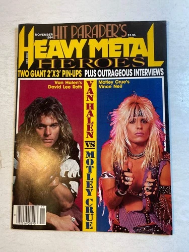 Hit Parader Heavy Metal Heroes Magazine 1984 Van Halen Motley Crue