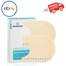 KONWEDA Ostomy Barrier Strips Elastic Barrier For Colostomy Bags Pack Of 10 ...