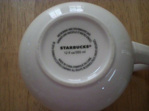 [STARBUCKS COFFEE] ABSTRACT COLORS OF RED & PURPLE, Ceramic Coffee Cup, Vintage  - Picture 5 of 9