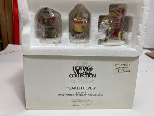 Department 56 N. Pole "BAKER ELVES" 3er Set Porzellan # 5603-0 - Neu in OVP - Bild 10 von 12
