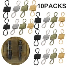 10Pcs Elastic Molle PTT Retainer Ribbon Buckle Tactical Backpack Accessories
