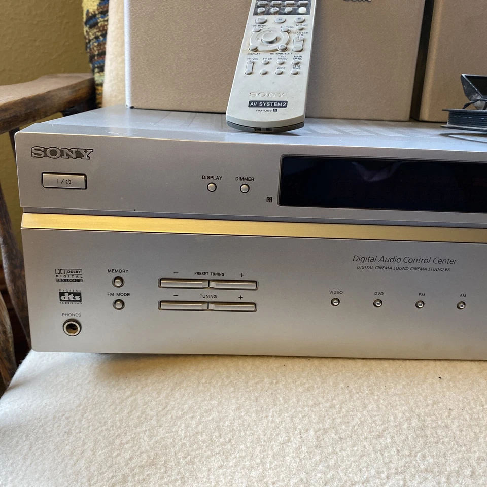SONY STR-K660P AM/FM Stereo Receiver Digital Audio + 5 Speakers - BUNDLE - Works - Image 3 of 4