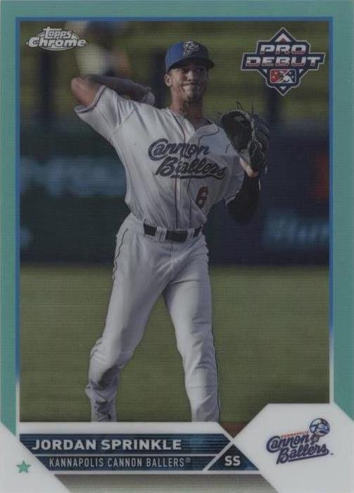 2023 Topps Pro Debut - Chrome Jordan Sprinkle #PDC-15 Aqua Refractor ...