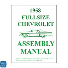 1958-58 Chevrolet Impala Assembly Manual Each Loose Leaf Unbound