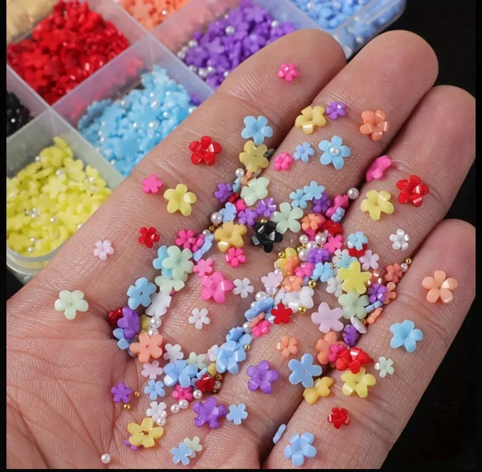 1500 piezas decoracion para uñas  varios colores nails supplies - Image 2 of 4