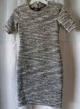 Banana Republic Knit Dress Blank and White Women's Petite OP