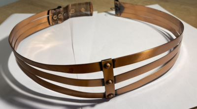 Vintage MCM Renoir Copper Belt 50 display picture 2