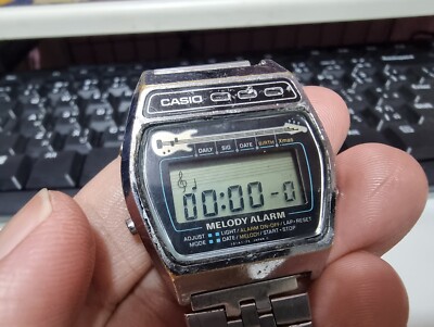 Casio Melody Alarm Guitar Version M-321 Digital Vintage watch Rare