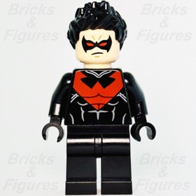 LEGO Super Heroes Nightwing Minifigure Red Dick Grayson Batman 2 DC 76011 sh0085