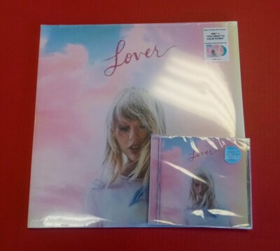 Taylor Swift Lover Collectors Set 2 lp Pink & Blue Vinyl + CD New ...