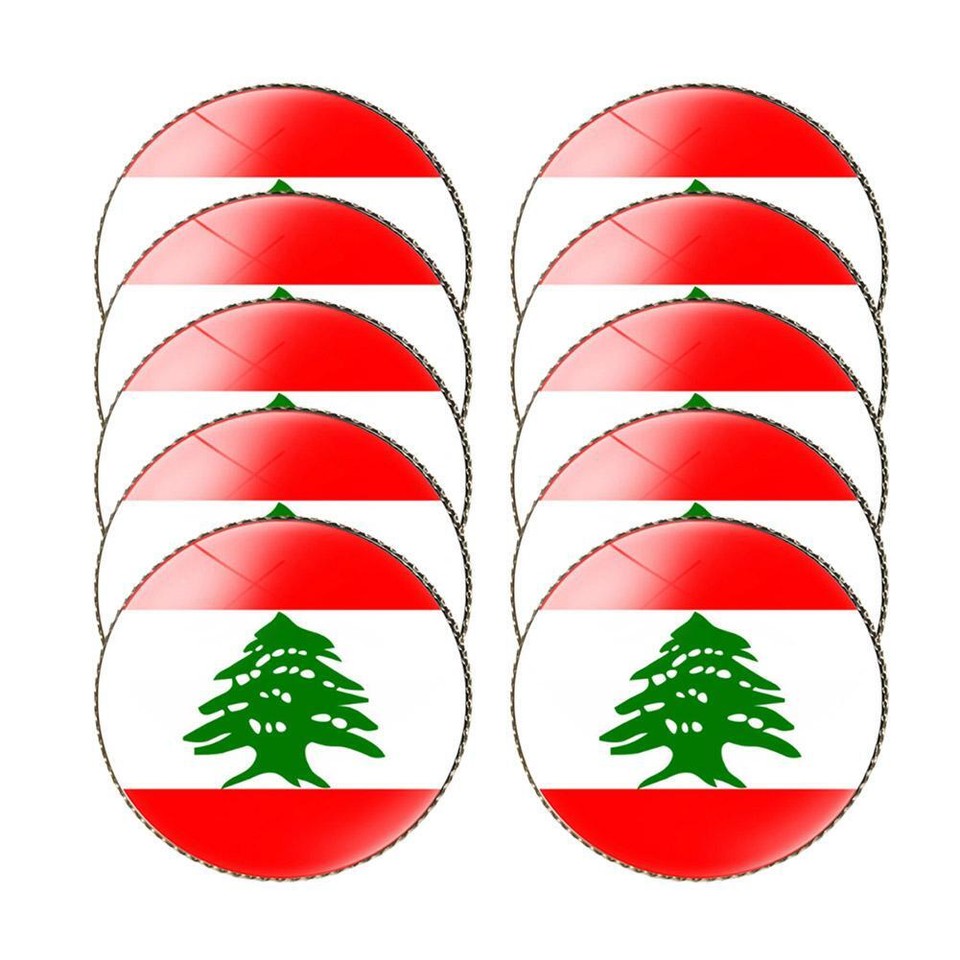 Lebanon Flag Pin International Travel Brooch Metal Revivalism Style