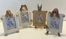Doggie Picture Frame Set of 4 2" by 3" 