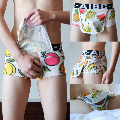 Designed Boxers For Men New Brand Men's Sexy breathable printing