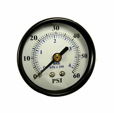 POOL Gauge G20ST02RK60 2'' Dial Face Pressure Gauge kPa x 100