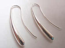 Water Drop Threader Earrings 925 Sterling Silver