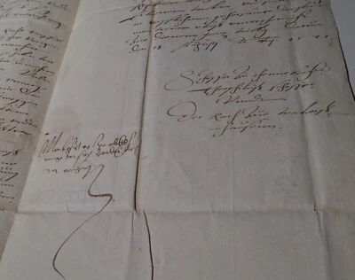 Handschrift Brief Waltershausen (Thüringen) 1571, Streit Leinweber, an Herzog - Bild 1 von 4