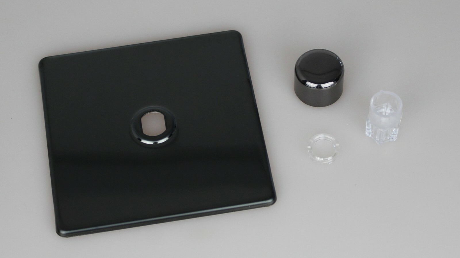 Varilight Screwless Iridium Black Polished Light Switch Socket Dimmer Toggle eBay