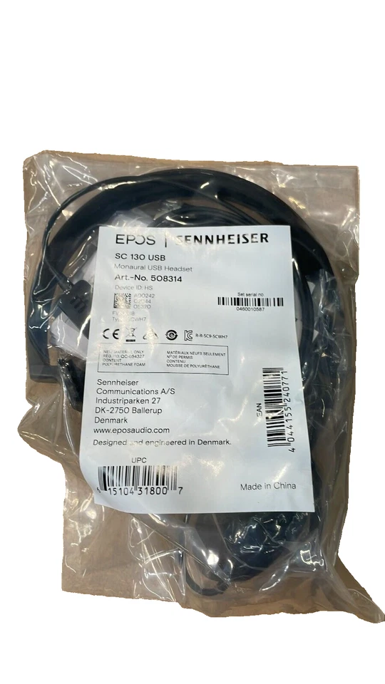 Sennheiser SC135 Single Sided USB Headset (Monaural) with HD Stereo Sound - Image 2 of 2