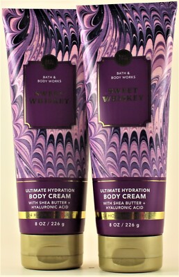 QTY 2 - Bath & Body Works SWEET WHISKEY Body Cream Lotion Moisturizer 8oz