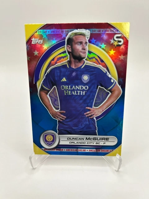 Duncan McGuire American Dream 2024 Topps Superstars MLS ORLANDO CITY SC #14
