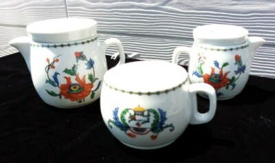 PORCELAINE DE PARIS ensemble pour le thé, décor Pavot | eBay