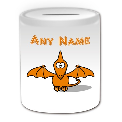 Taza Personalizada Pteranodon Caja de Dinero Taza Nombre Café Silly Dino Dinosaurio - Imagen 19 de 20