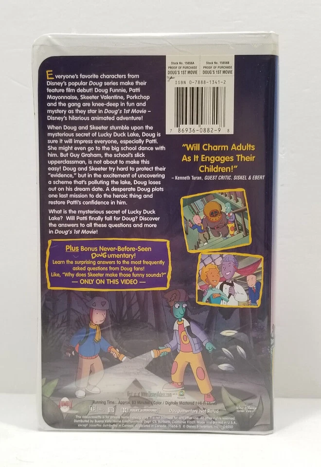 Doug's 1st Movie VHS Disney Clam Shell Case TESTED WORKS - Image 2 of 4