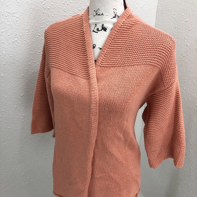 CHICO'S Open Style 3/4 Sleeves Peach Cardigan Sweater Wrap Women's Size 0 | eBay