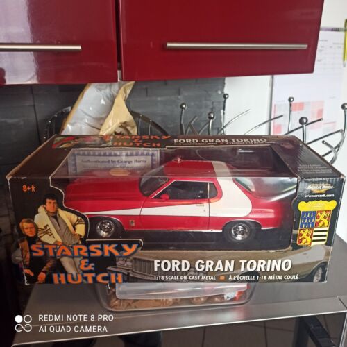 Ertl Joyride Ford Gran Torino 1976 - Starsky & Hutch Echelle 1:18 Gorge  Barris  - Photo 1/12