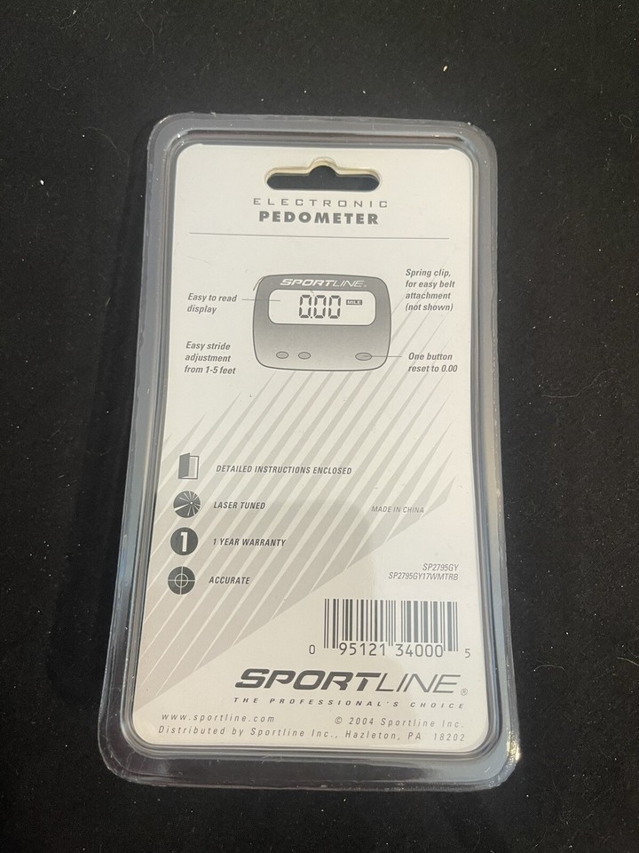Sportline Electronic Pedometer Distance Walking Hiking Step Count