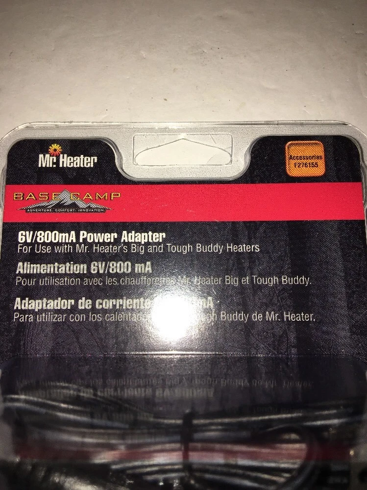 Mr Heater 6Volt 800mA Power Adapter For Use W Big u0026amp; Tough Buddy Heaters-#F276155  | eBay