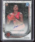 Collin Murray-Boyles 2025-26 Bowman #BCA-CMB Chrome Auto Speckle Raptors /299
