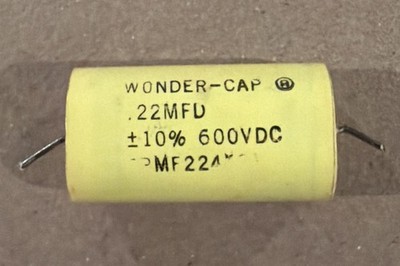 TRT Wonder Cap Film Capacitor .22 MFD 600VDC MF224 Audiophile Tube Amp InfiniCap