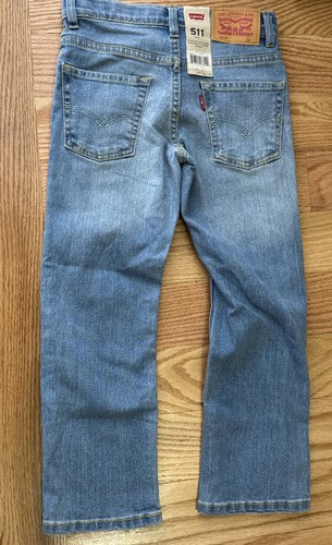 Boys Levi's Strauss 511 Jeans Regular Slim Fit Adjustable Waistband Various 6 R - Picture 4 of 8
