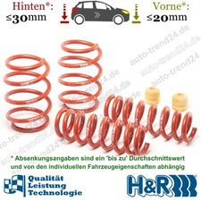 H&R Tieferlegungsfedern 20mm & 30mm u.a.: BMW 3er F30, F80, Bj. 2014-2018