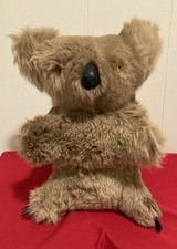 Vintage  REAL FUR  Koala Bear Stuffed Animal  Teddy Bear
