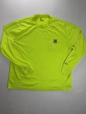 Carhartt L Neon Work Shirt Relaxed Fit Long Sleeve High Visibility