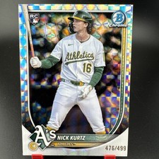 2025 Bowman Chrome Nick Kurtz Geometric Refractor /499 #93 RC Athletics