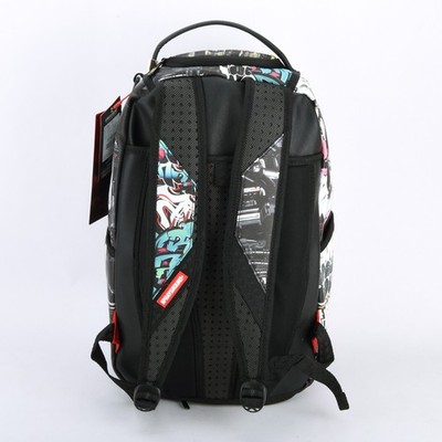 Sprayground New City Android Shark Leather Bag zipper Backpack