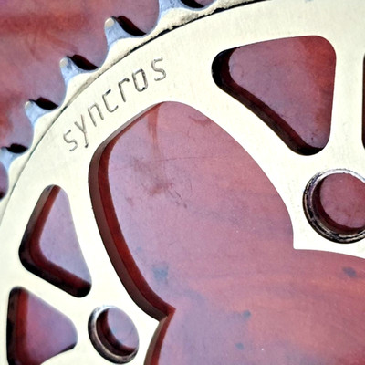syncros kettenblatt Chainring 42 lk 94 gold retro vintage mountainbike alu rar 1